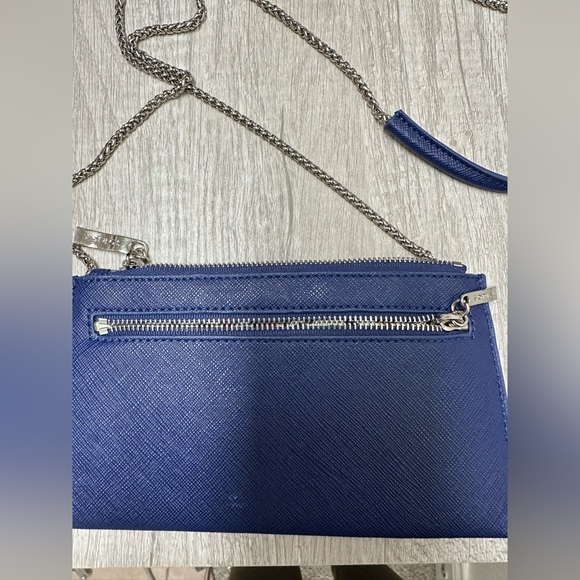 Sorial crossbody bag in a royal/navy blue shade with silver hardware clutch - Picture 2 of 5